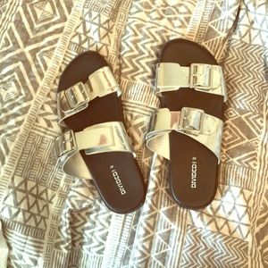 silver sandals